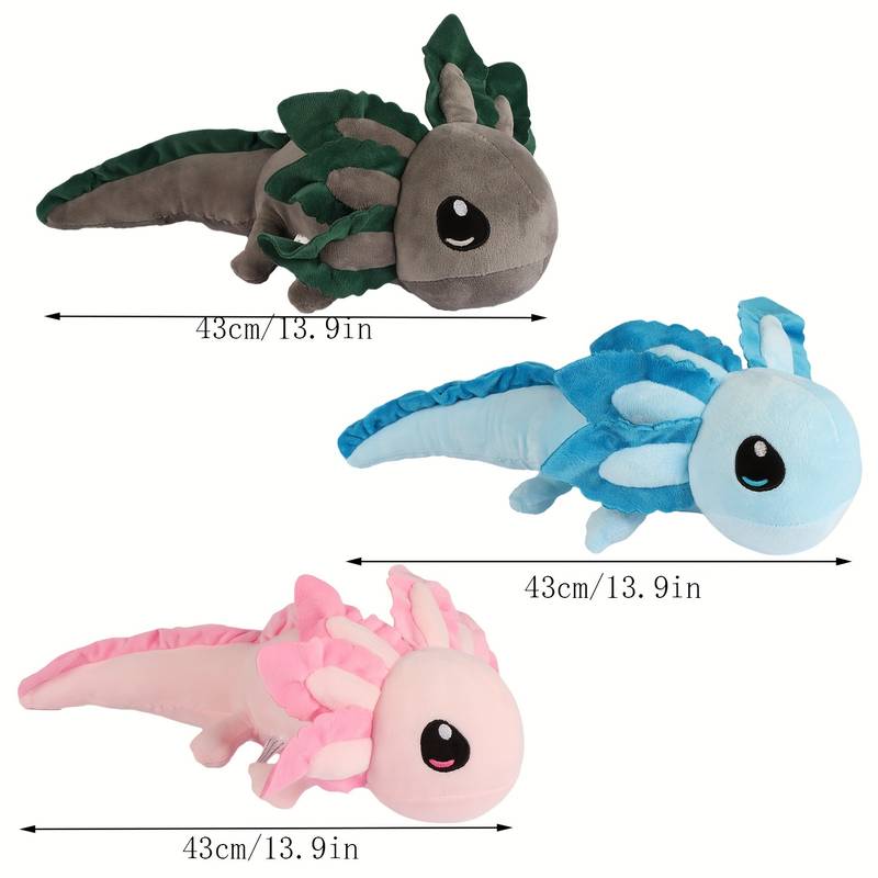 Axolotl Plush Toy Soft Stuffed Plushie Animal Axolotl Doll - Temu